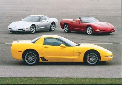 Chevrolet transformed the C5 hardtop into the 2001 Corvette Z06 with a new LS6 V-8.