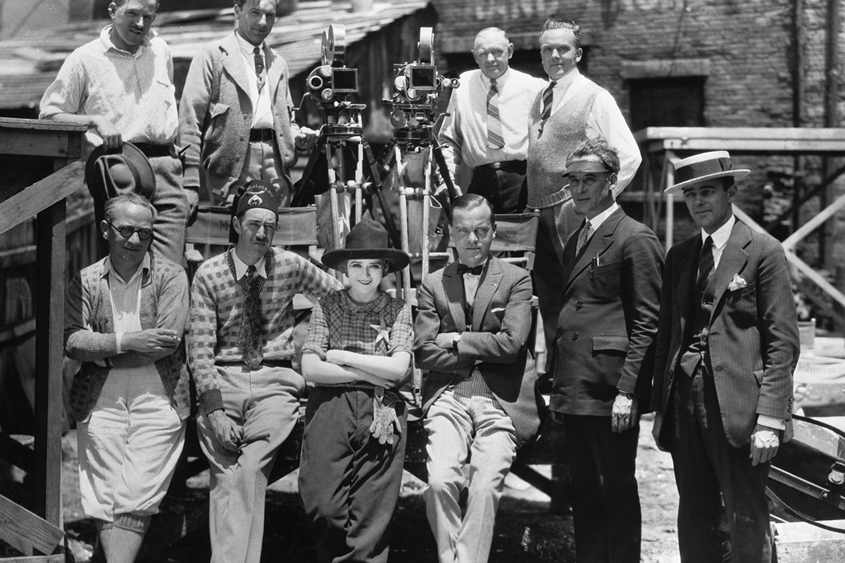 Actor Buster Keaton At Bottom Of Steps by Bettmann