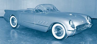 The 1955 Corvette got a V-8 option that was a boon to performance but had little sales impact.