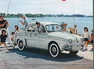 The 1955 Renault Dauphine is shown here.