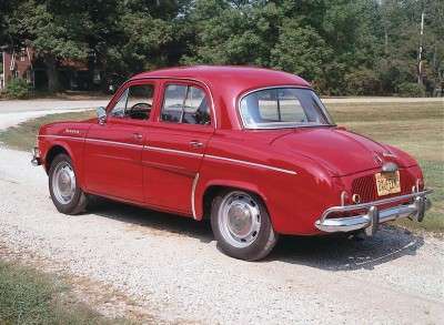 The 1964 Renault Dauphine sported new four-wheel disc brakes.