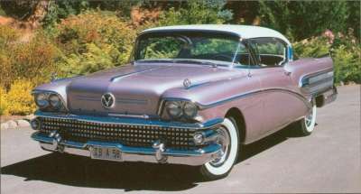 The 1958 Buick Super series was reduced to a pair of Riviera hardtops for the year.