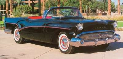 Top-line 1957 Buick Roadmasters like the $4,066 convertible had four 