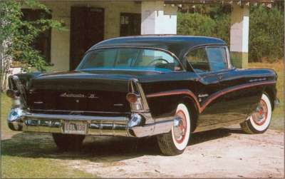 The 1957 Buick Roadmaster 75 was a new half-step-up series in four- and two-door hardtop styles.