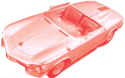 Matrix MX50302-051 Chevrolet Corvair Super Spyder XP-785 Concept car 1/43