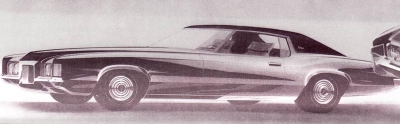 1969 Pontiac Grand Prix sketch