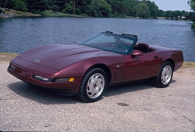 The 40th Anniversary 1993 Corvette featured Ruby Red paint and matching leather-lined cockpit.