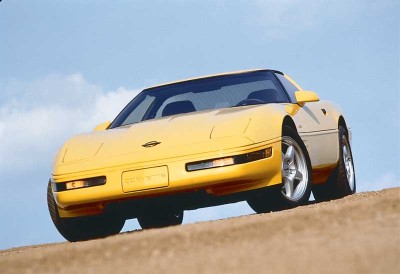 Newly avaliable for the 1994 Corvette were five-spoke wheels wearing Goodyear 