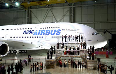 A380 is revealed to the public.