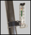 Air speed indicator mounted on a hang glider