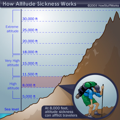 Oxygen At High Altitudes Chart