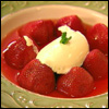 Champagne-Poached Strawberries with Mascarpone Champagne-Poached Strawberries with Mascarpone