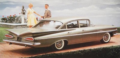 1959 Chevrolet Bel Air four-door sedan rear view