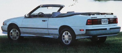 1988 Chevrolet Cavalier Z24, part of the 1988 Chevrolet Cavalier line. 