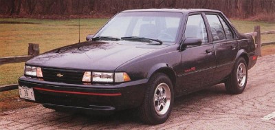 The 1990 Chevrolet Cavalier RL, part of the 1990 Chevrolet Cavalier line.