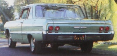 The 1964 Chevrolet Biscayne looked mundane but had a 425-horsepower engine.