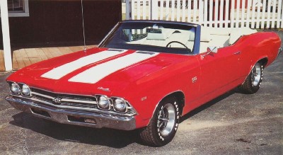 1969 Chevrolet Chevelle convertible, front view