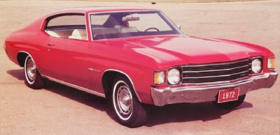 1972 Chevrolet Chevelle Malibu Hardtop Coupe, front view