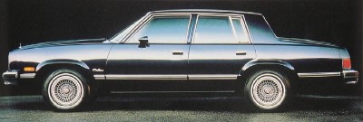 1983 Chevrolet Malibu four-door sport sedan side view 