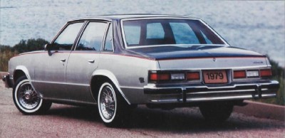 1979 Chevrolet Malibu sedan, rear view