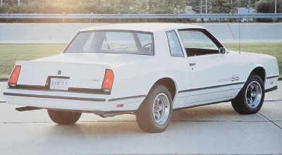 1983 Chevrolet Monte Carlo SS Sport Coupe rear