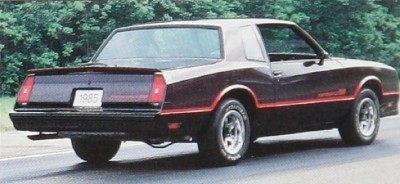 1985 Chevrolet Monte Carlo SS rear