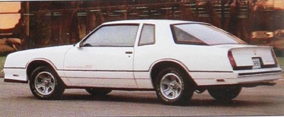 1986 Chevrolet Monte Carlo Aerocoupe fastback coupe