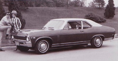 The 1969 Chevrolet Nova Coupe, part of the 1969 Chevrolet Nova line.