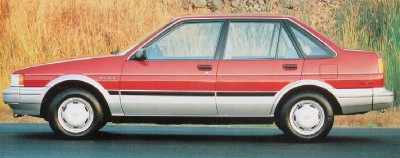 1986 Chevrolet Nova 4-door Notchback, part of the 1986 Chevrolet Nova line. 