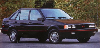 The 1988 Chevrolet Nova (new) Twin-Cam model.