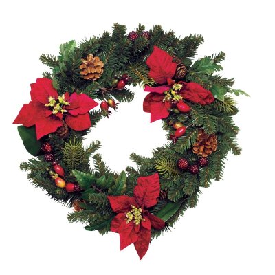 Test your Christmas tree trivia knowledge with this fact: The circular shape of a wreath is synonymous with eternity.