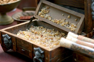 Christmas symbol trivia: Frankincense is an incense given to the baby Jesus.