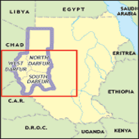 Darfur is in western Sudan.