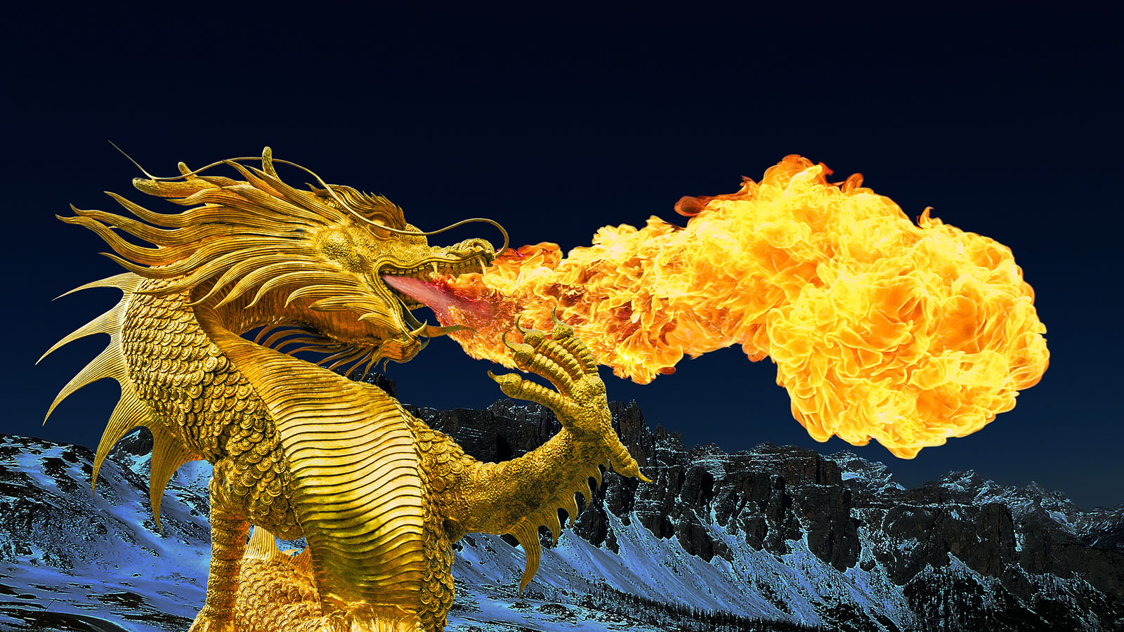 Realistic Fire Breathing Dragons