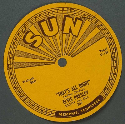 “That’s All Right,” was Elvis Presley’s first recording for Sun Records. 