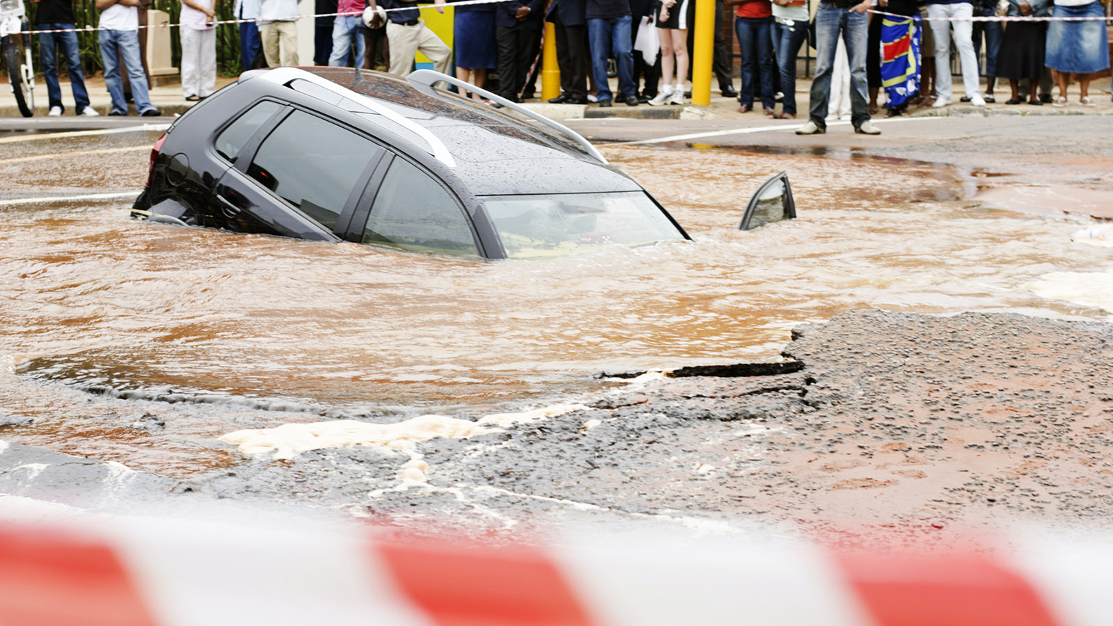 sunken car