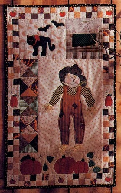 Fall Patchwork Quilted Wall Hanging