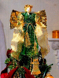 Victorian Angel Tree Topper makes a beautiful Christmas decoration.