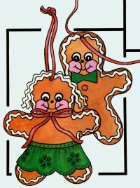 Tie a knot around each Christmas ornament.