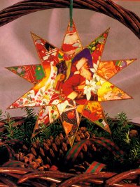 Christmas Card Star Ornament.