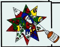 Glue the Christmas Card star ornament.