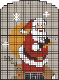 Here is the pattern for the Cross-Stitch Christmas ornament.