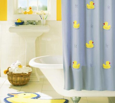 rubber duck shower curtain