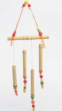 These wind chimes are an easy Halloween craft.