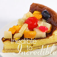 Cream Cake with Mixed Fruit Compote and Fresh Yogurt Cream Cake with Mixed Fruit Compote and Fresh Yogurt