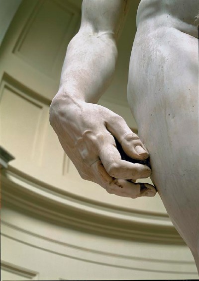 Michelangelo's David, Detail Hand