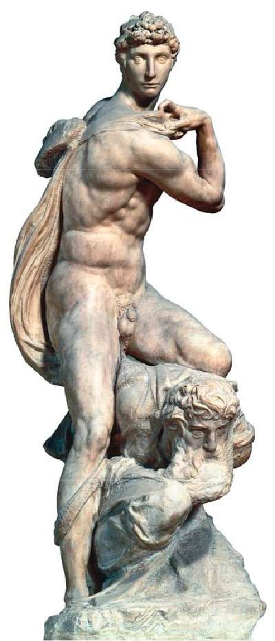 Michelangelo's Victory, Front View