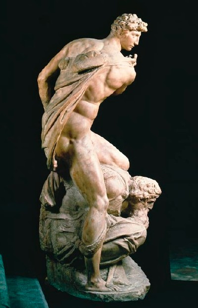 Michelangelo's Victory, Side View