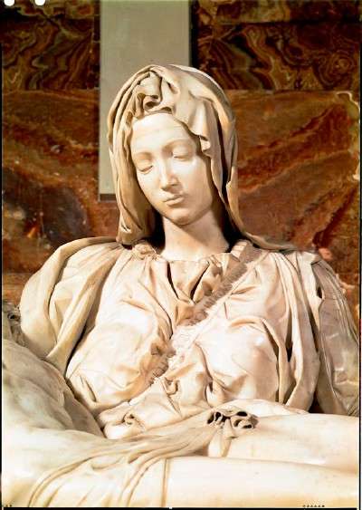 Detail from Michelangelo's Pieta