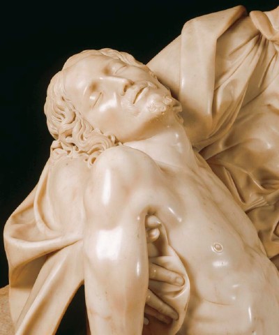 michelangelo pieta hand detail